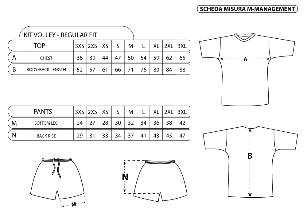 COMPLETO VOLLEY MASCHILE VM116