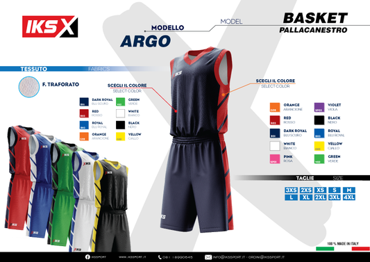 KIT BASKET MASCHILE IKS IN SUBLIMATICO