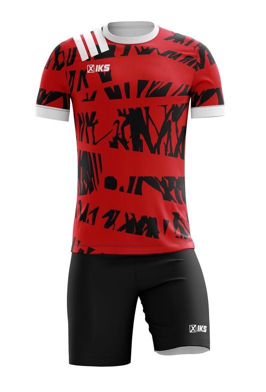 COMPLETO CALCIO C197 ROSSA