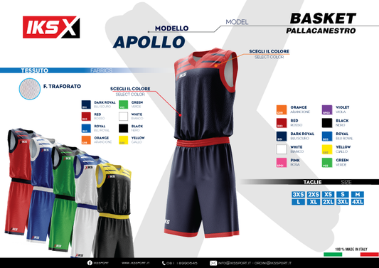KIT BASKET MASCHILE IKS IN SUBLIMATICO
