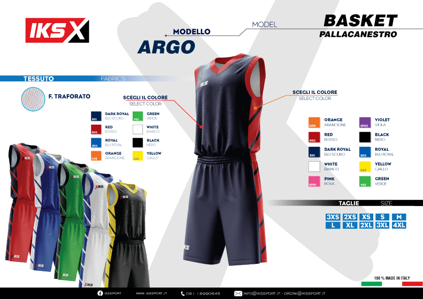 KIT BASKET MASCHILE IKS IN SUBLIMATICO