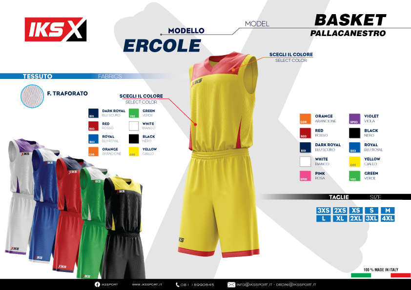KIT BASKET MASCHILE IKS IN SUBLIMATICO