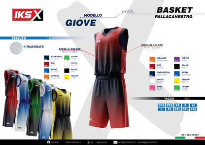 KIT BASKET MASCHILE IKS IN SUBLIMATICO