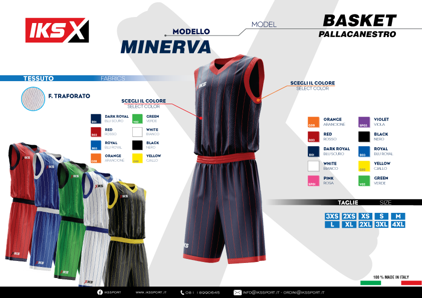 KIT BASKET MASCHILE IKS IN SUBLIMATICO