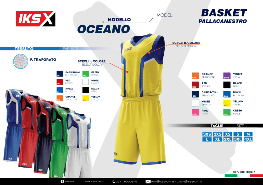KIT BASKET MASCHILE IKS IN SUBLIMATICO