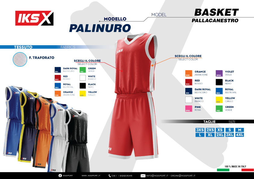 KIT BASKET MASCHILE IKS IN SUBLIMATICO