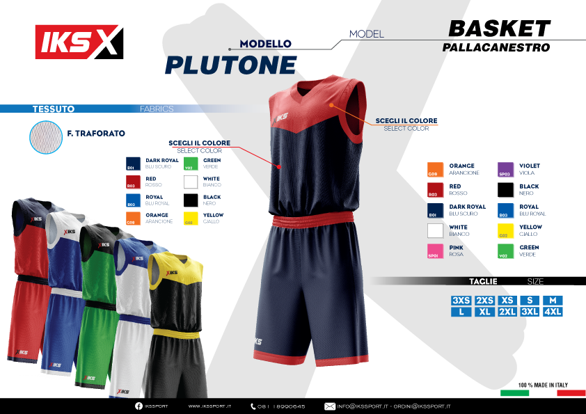 KIT BASKET MASCHILE IKS IN SUBLIMATICO