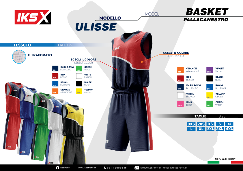 KIT BASKET MASCHILE IKS IN SUBLIMATICO