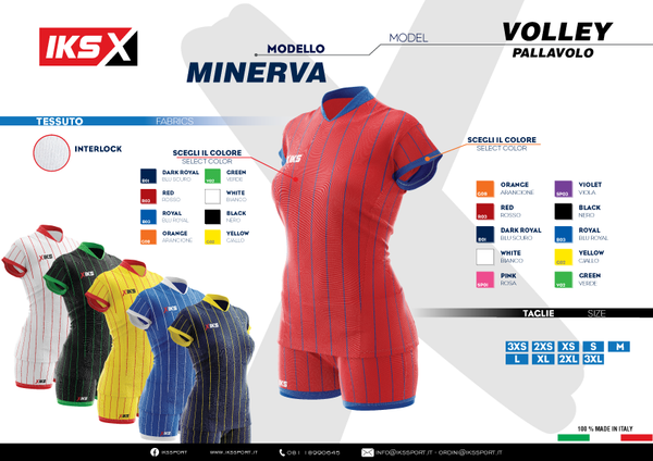 KIT VOLLEY FEMMINILE IKS IN SUBLIMATICO